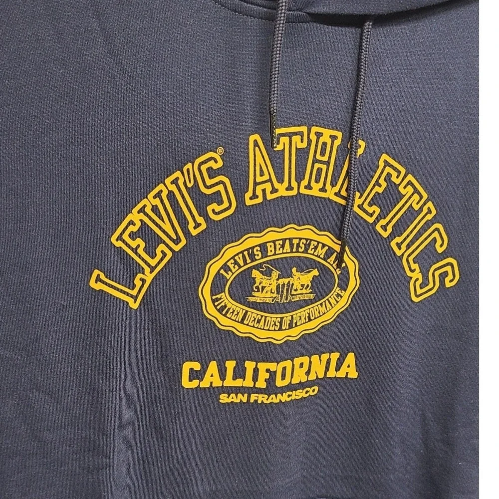Levis Athletics California San Francisco Hoodie Mens‎ Small Navy Blue NWT